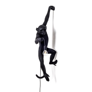 The Monkey Lamp Black Hanging Version Left SELETTI USA