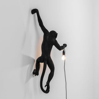 The Monkey Lamp Black Hanging Version Left SELETTI USA