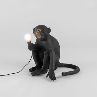 The Monkey Lamp Black Sitting Version SELETTI USA