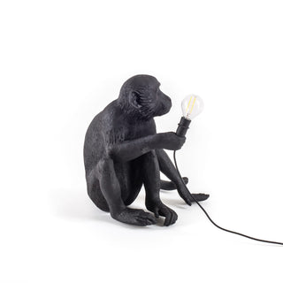The Monkey Lamp Black Sitting Version SELETTI USA
