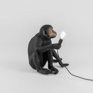 The Monkey Lamp Black Sitting Version SELETTI USA