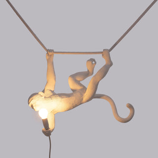 The Monkey Lamp Swing White SELETTI