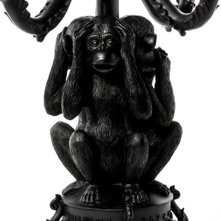 Giant Burlesque 3 Monkeys Black DEKOR