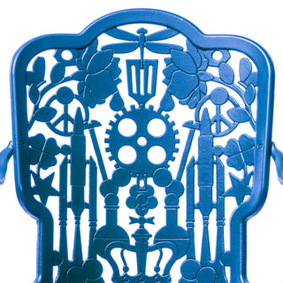 Industry Collection ALUMINIUM ARMCHAIR - SKY BLUE DEKOR