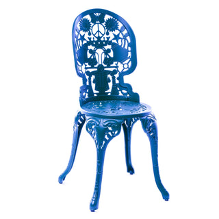 Industry Collection ALUMINIUM CHAIR - SKY BLUE DEKOR