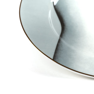 Porcelain Plate Two of Spades Gold Border DEKOR