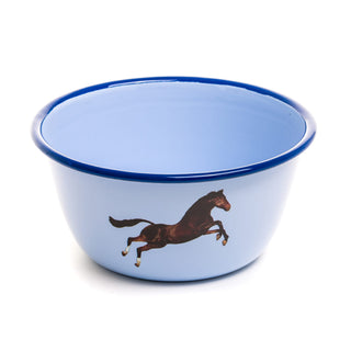 Enamel Bowl Horse DEKOR