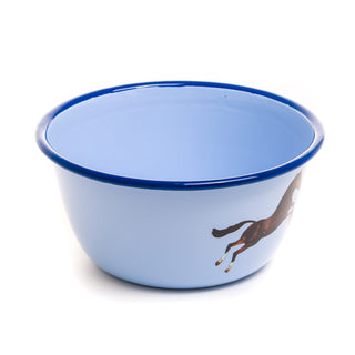 Enamel Bowl Horse DEKOR