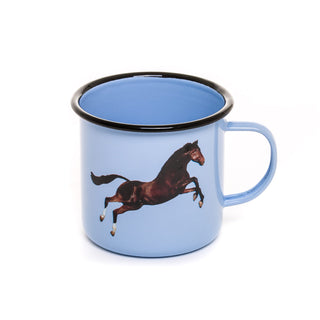 Enamel Mug Horse SELETTI
