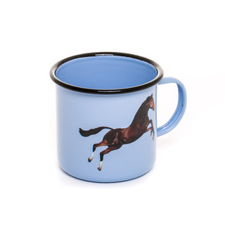 Enamel Mug Horse DEKOR