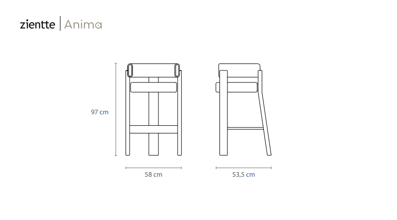 ANIMA Bar chair by Zientte