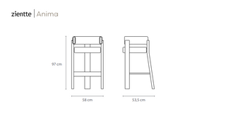 ANIMA Bar chair by Zientte - DEKOR