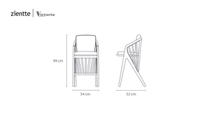 VICTORIA Bar chair by Zientte - DEKOR