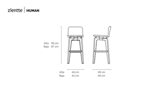 HUMAN Bar chair by Zientte - DEKOR