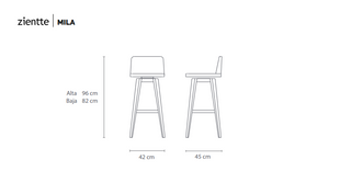 MILA Bar chair by Zientte - DEKOR