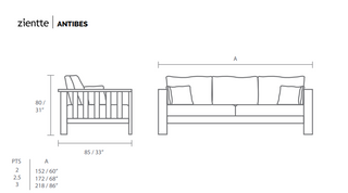 ANTIBES Sofa by Zientte - DEKOR