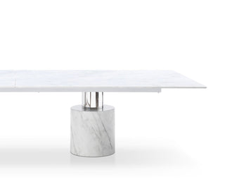 Geneva Dining Table Cylinder Whiteline