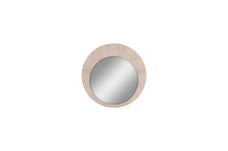 Waves Round Mirror Whiteline