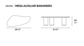 BANANERO Side table by Zientte - DEKOR