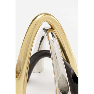 Candle Holder Bow Duo Gold 25cm - DEKOR