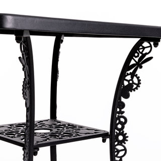 Industry Collection Aluminium Square Table Black DEKOR