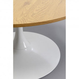 Coffee Table Schickeria Oak White Ø80cm KARE MIAMI