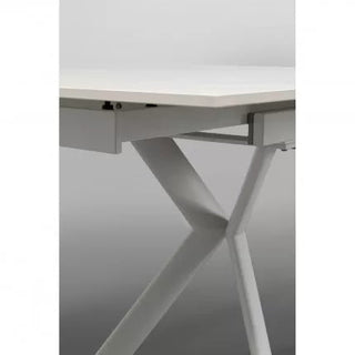 Extension Table Xenia White 140(+30+30)x80cm KARE MIAMI