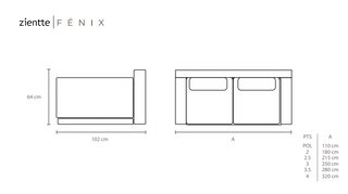 FENIX Sofa by Zientte - DEKOR
