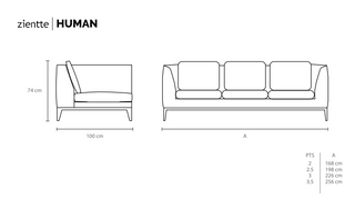 HUMAN Sofa by Zientte - DEKOR