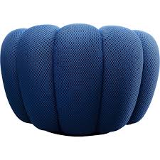 Swivel Armchair Peppo Bloom Blue KARE MIAMI