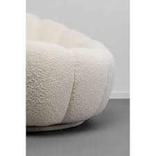 Swivel Armchair Peppo Bloom White KARE MIAMI