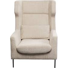 Armchair + Stool Quinn High Beige KARE MIAMI