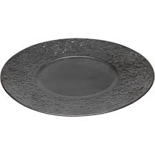 Plate Cosmos Black Ø21cm KARE MIAMI