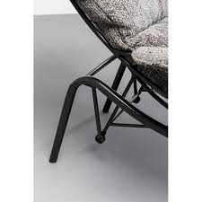 Armchair + Stool Vienna Swing Grey KARE MIAMI