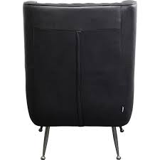 Armchair Nonna Smart Leather Black KARE MIAMI