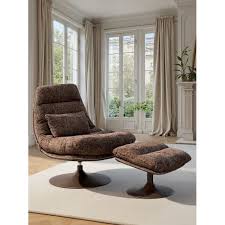 Swivel Armchair + Stool Montreal KARE MIAMI