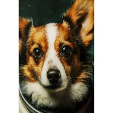 Glass Picture Astronauts Dogs 80x60cm KARE MIAMI