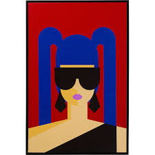 Framed Picture Party Girl 60x90cm KARE MIAMI