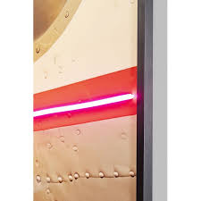 Framed Picture LED Jetset Lean Lady 120x80cm KARE MIAMI