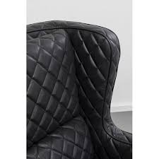 Armchair Nonna Smart Leather Black KARE MIAMI