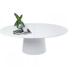 Extension Table Benvenuto White Matt 200(50)x110cm KARE MIAMI