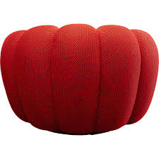 Swivel Armchair Peppo Bloom Red KARE MIAMI