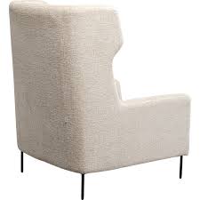 Armchair + Stool Quinn High Beige KARE MIAMI