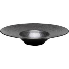 Plate Deep Cosmos Black Ø27cm KARE MIAMI