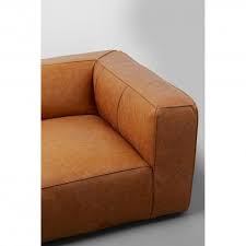 Sofa Cubetto Smart Leather Light Brown 220cm KARE MIAMI