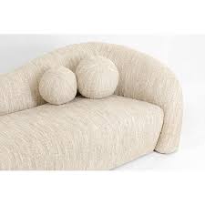 Sofa 3-Seater Livia Melange Cream 261cm KARE MIAMI