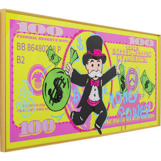 Framed Picture Graffiti Money 70x160cm KARE MIAMI