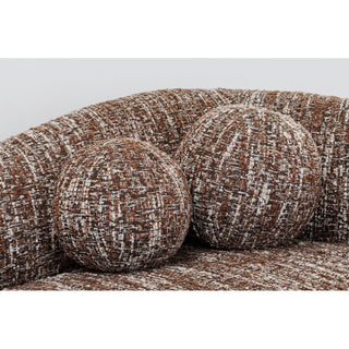 Sofa 2-Seater Livia Melange Brown 201cm KARE MIAMI