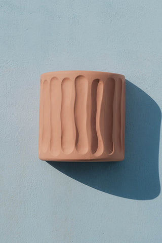 Magna Graecia Terracotta Wall vase Dorico SELETTI