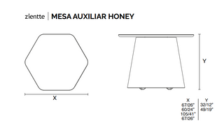 HONEY Side table by Zientte - DEKOR
